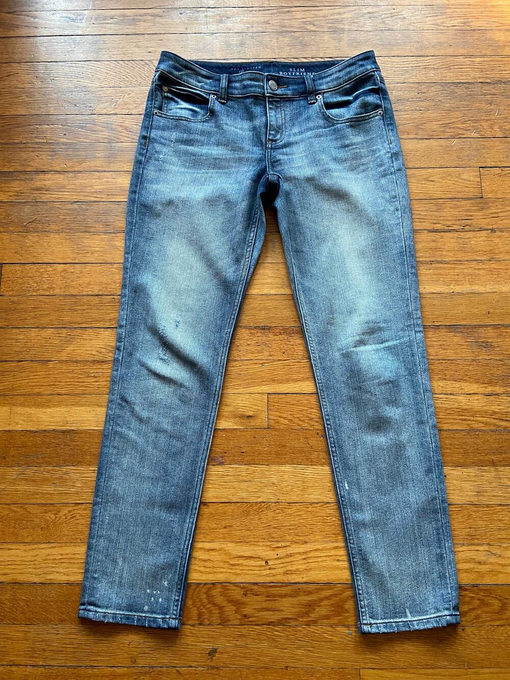 The LIMITED Denim 'Slim Boyfriend' Distressed Jeans sz 6